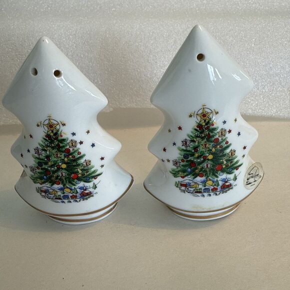 Salem China Christmas Tree Salt Pepper Christmas - Picture 3 of 8